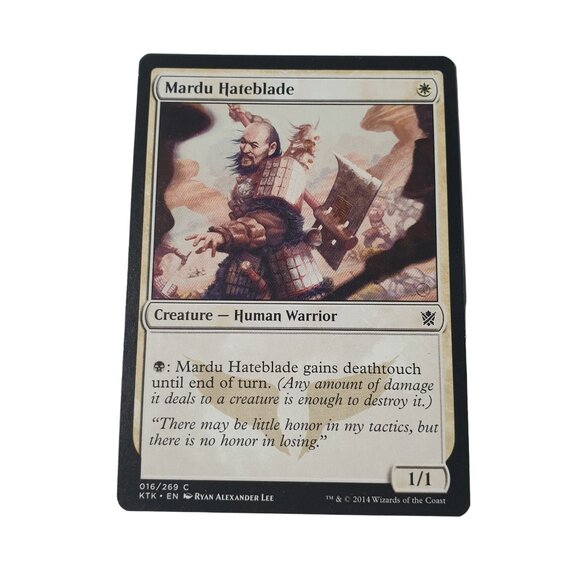 Magic The Gathering Mardu Hateblade 4X Creature Human Warrior 16/269 Wizards - Picture 2 of 3